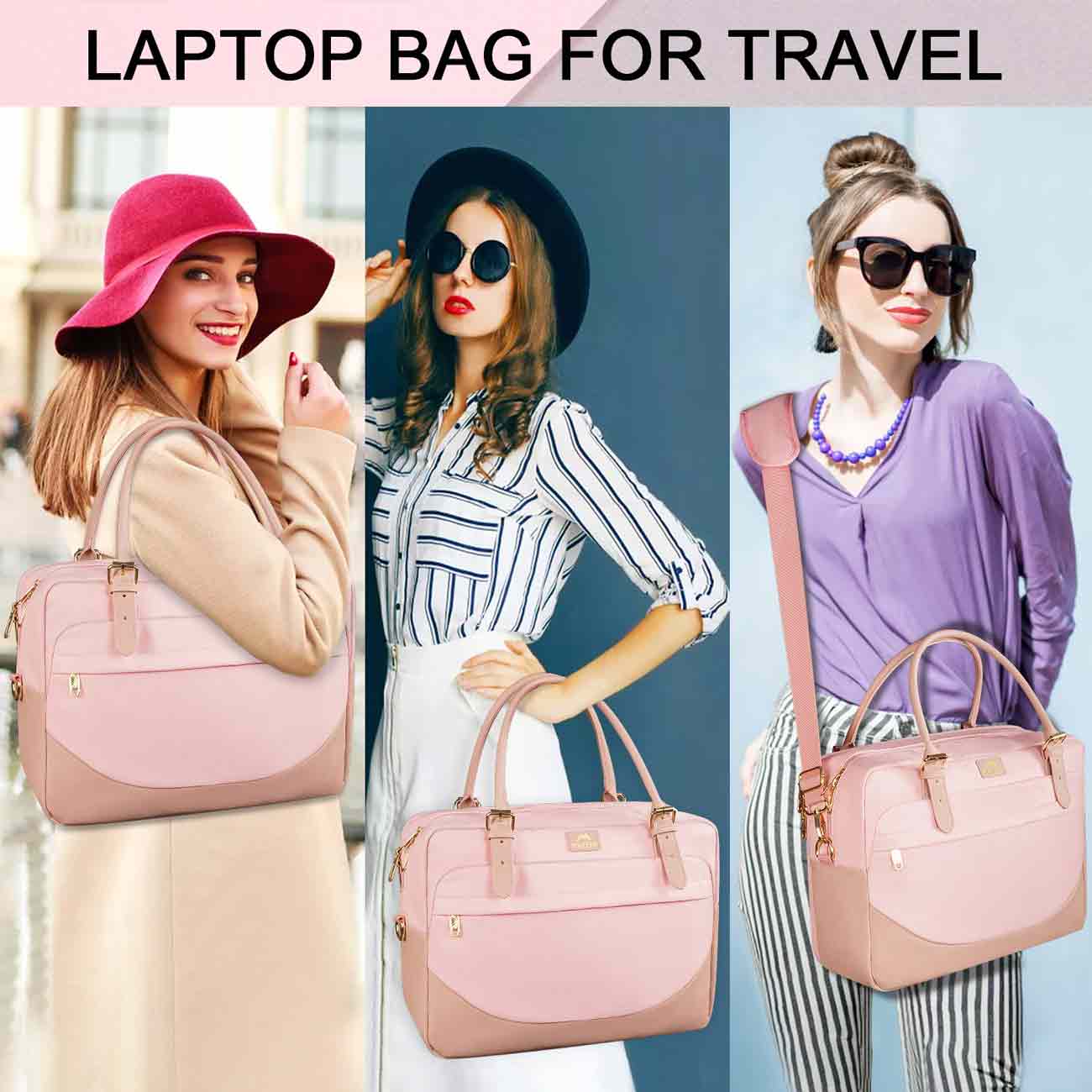 Buy Executive Laptop Bag for women in India (Nude Pink) | Tan & Loom