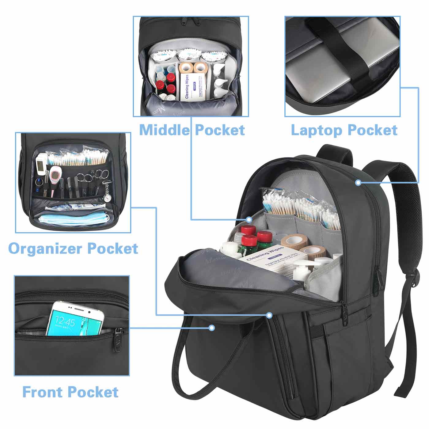 Matein Nurse Backpack for Nurses Matein Nurse Backpack for Nurses