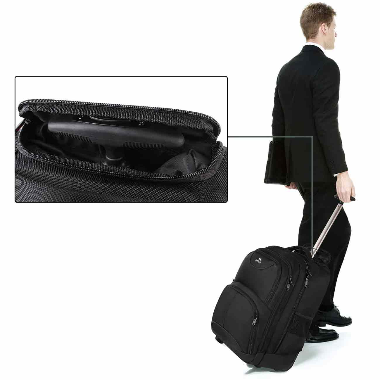 acu wheeled laptop backpack MATEIN Wheeled Rolling Latptop Waterproof Large Backpacks