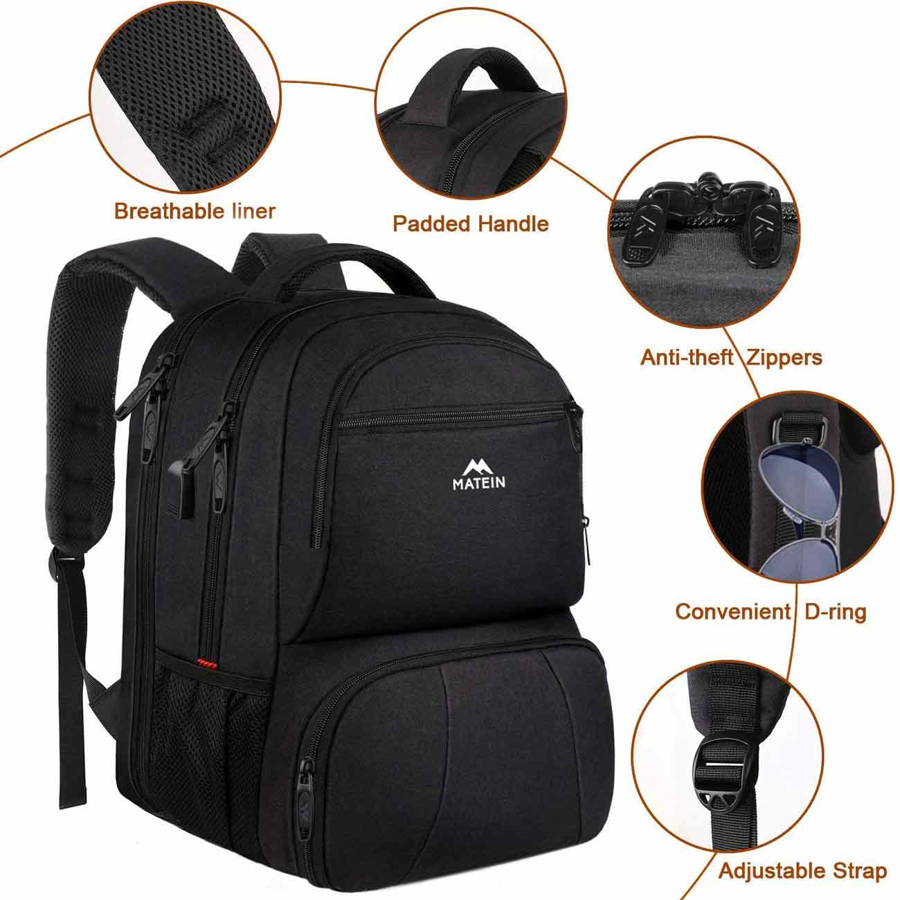 Matein Lunch Backpack - travel laptop backpack