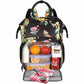 Matein Floral Lunch Box Laptop Backpack - travel laptop backpack
