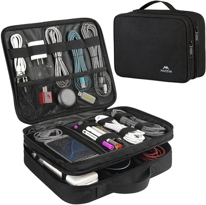 Matein Travel Electronic Organizer Storage Bag - travel laptop backpack