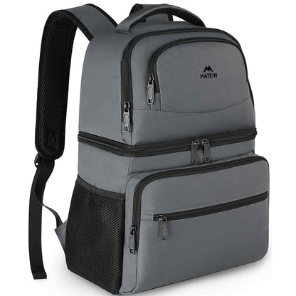 Lunch Cooler Backpack (4 Colors), Gray / 40 Cans