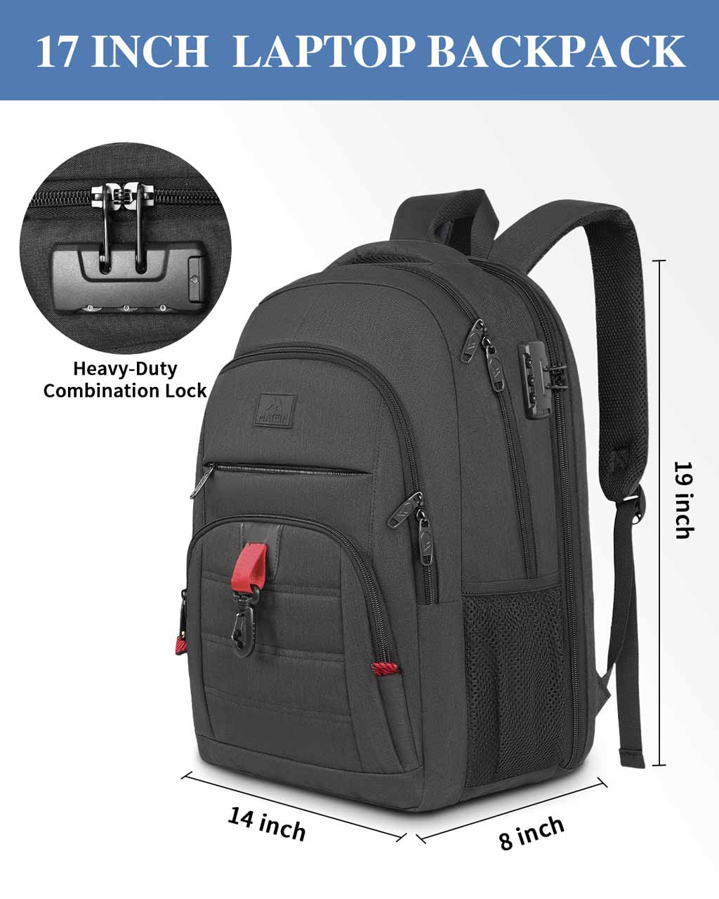 Buy aokurTravel Laptop Backpack For Men, Extra Larger 50L Backpack with USB  Charging Port, Business Men Women College School Big Capacity Heavy Duty  Computer Backpacks for Men, Waterproof Online at desertcartINDIA