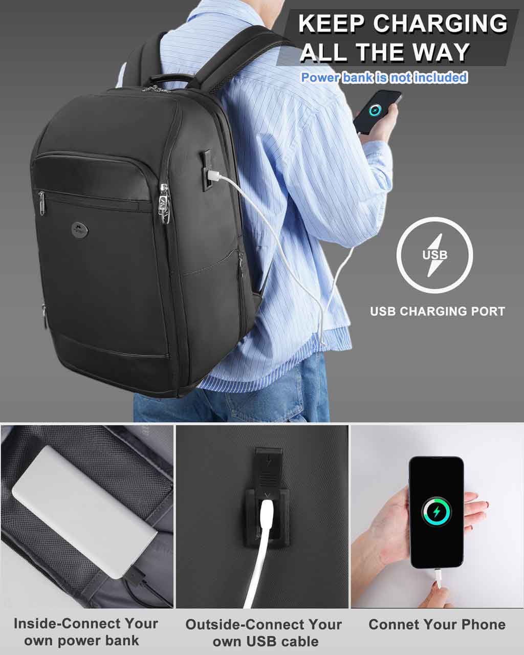MATEIN Business Travel Backpack