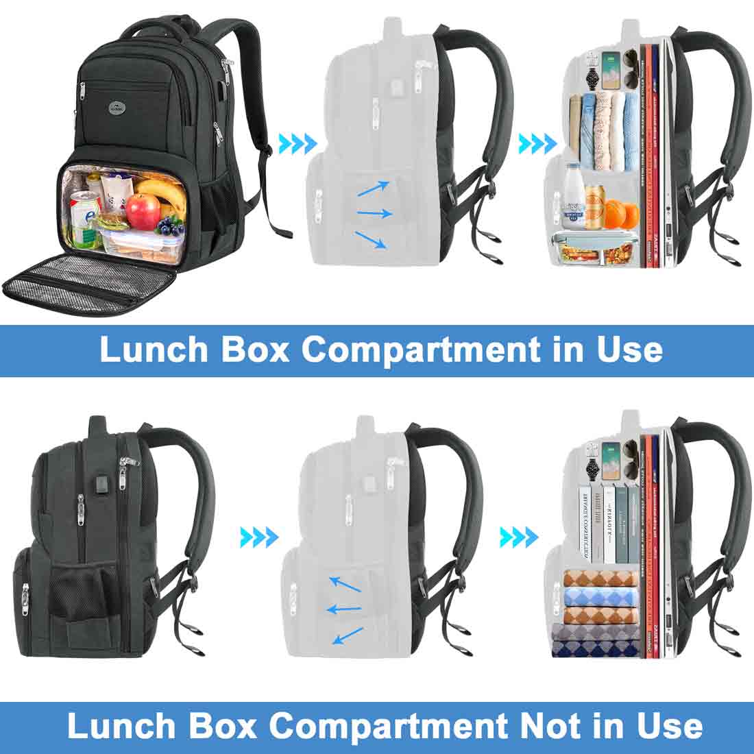 Matein Lunch Box Laptop Backpack