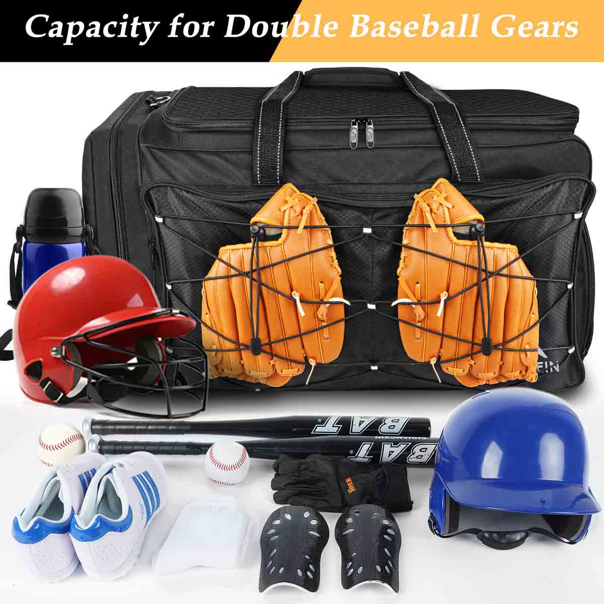 Matein Baseball Duffle Bag-softball bag