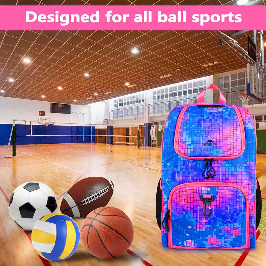 Color Basketball Backpack MATEIN Large Basketball Training Backpack for Girls