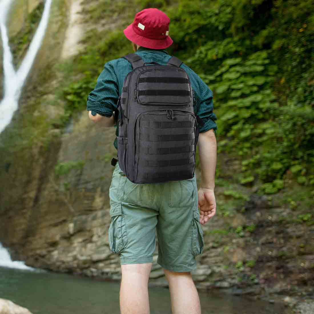 Black Tactical Backpack Black Tactical Backpack