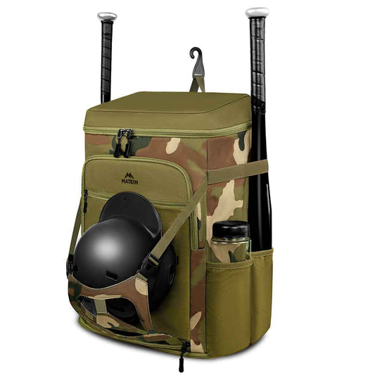 Baseball Bat Bag Backpack For 3-4 Baseball Bats With Multi-pocket And