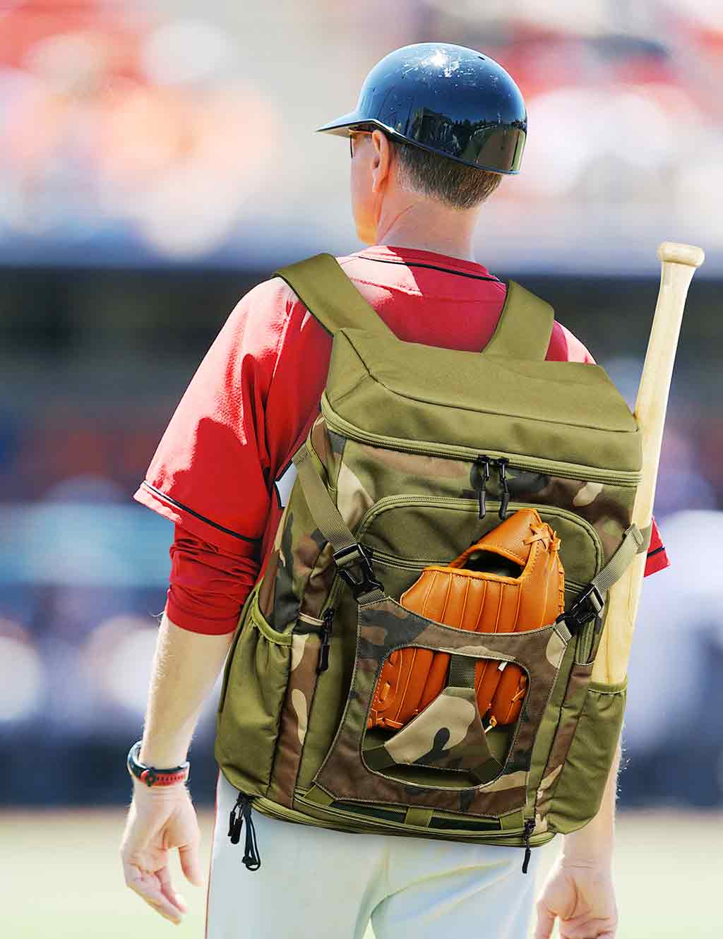 Matein Camo Green Baseball Bat Bag