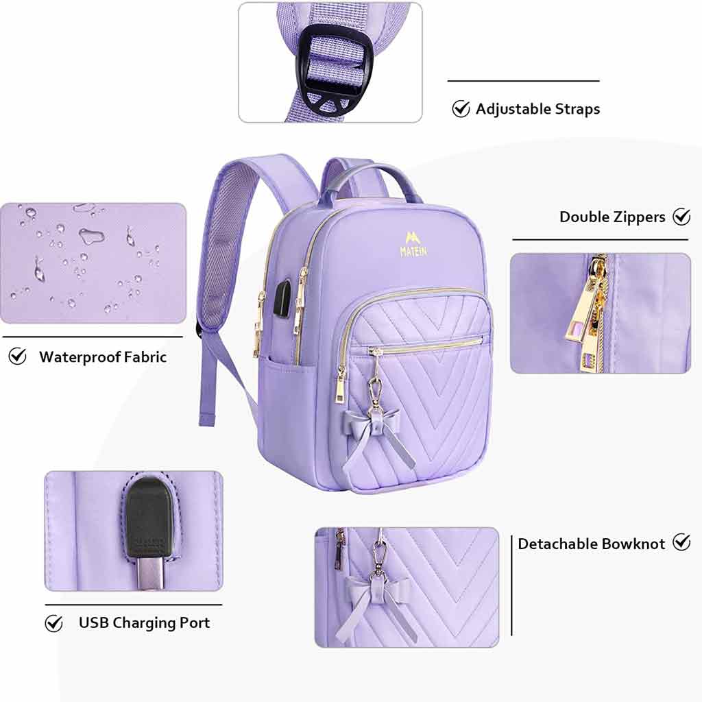 Mini Women Backpack Girls School Bag Waterproof Korean Casual Cute Pack  Straps