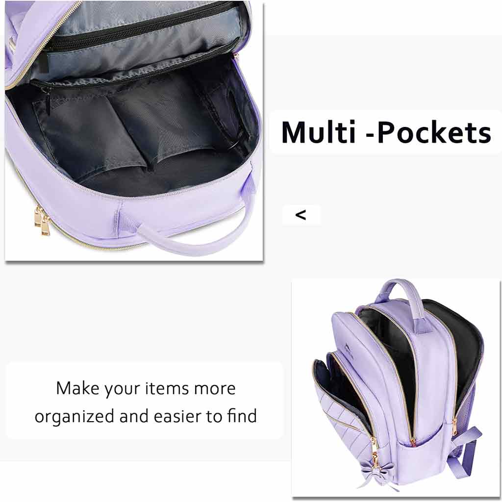 Matein Cute Backpack Purse Purple