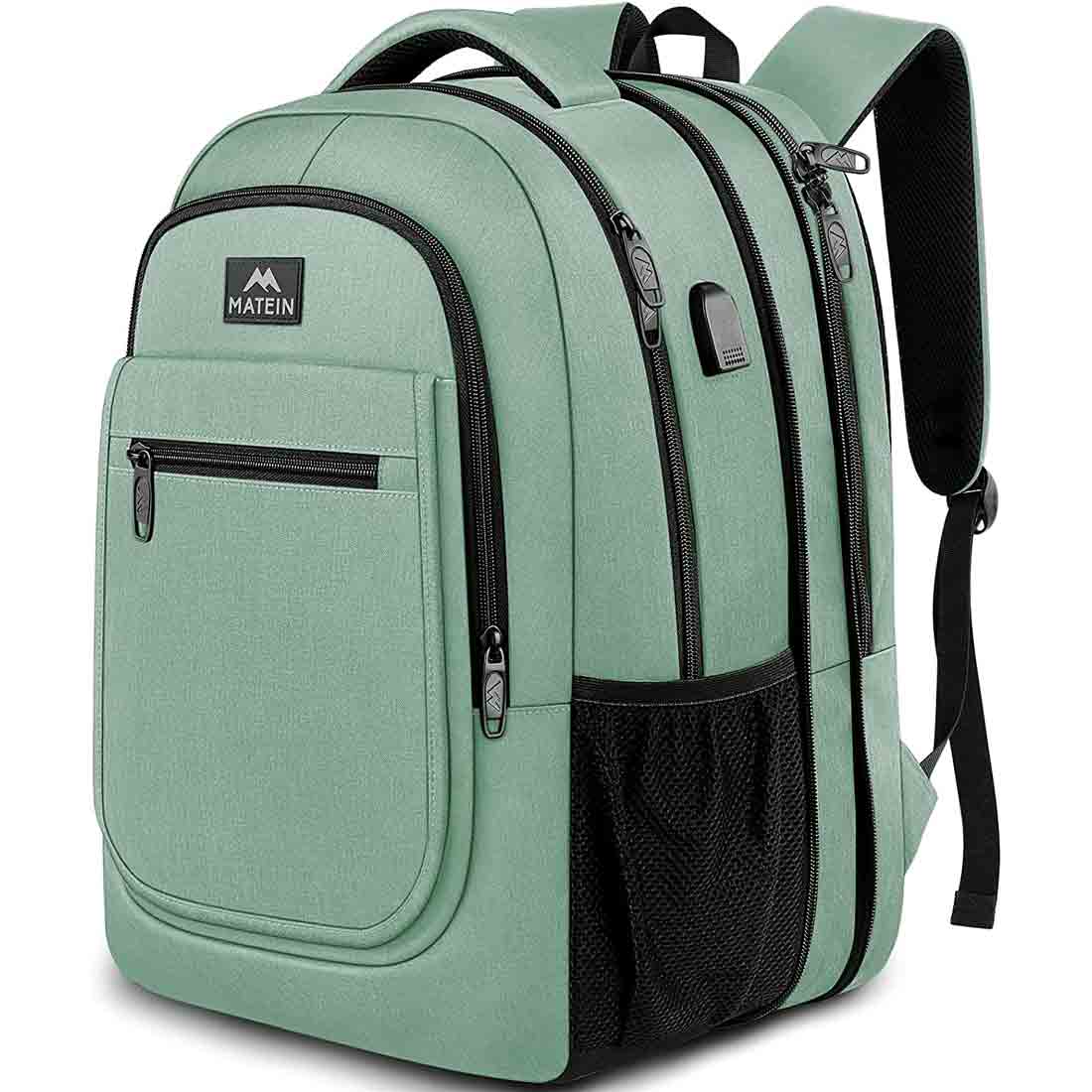 Matein Expandable College Bookbag Travel Laptop Backpack - travel laptop backpack