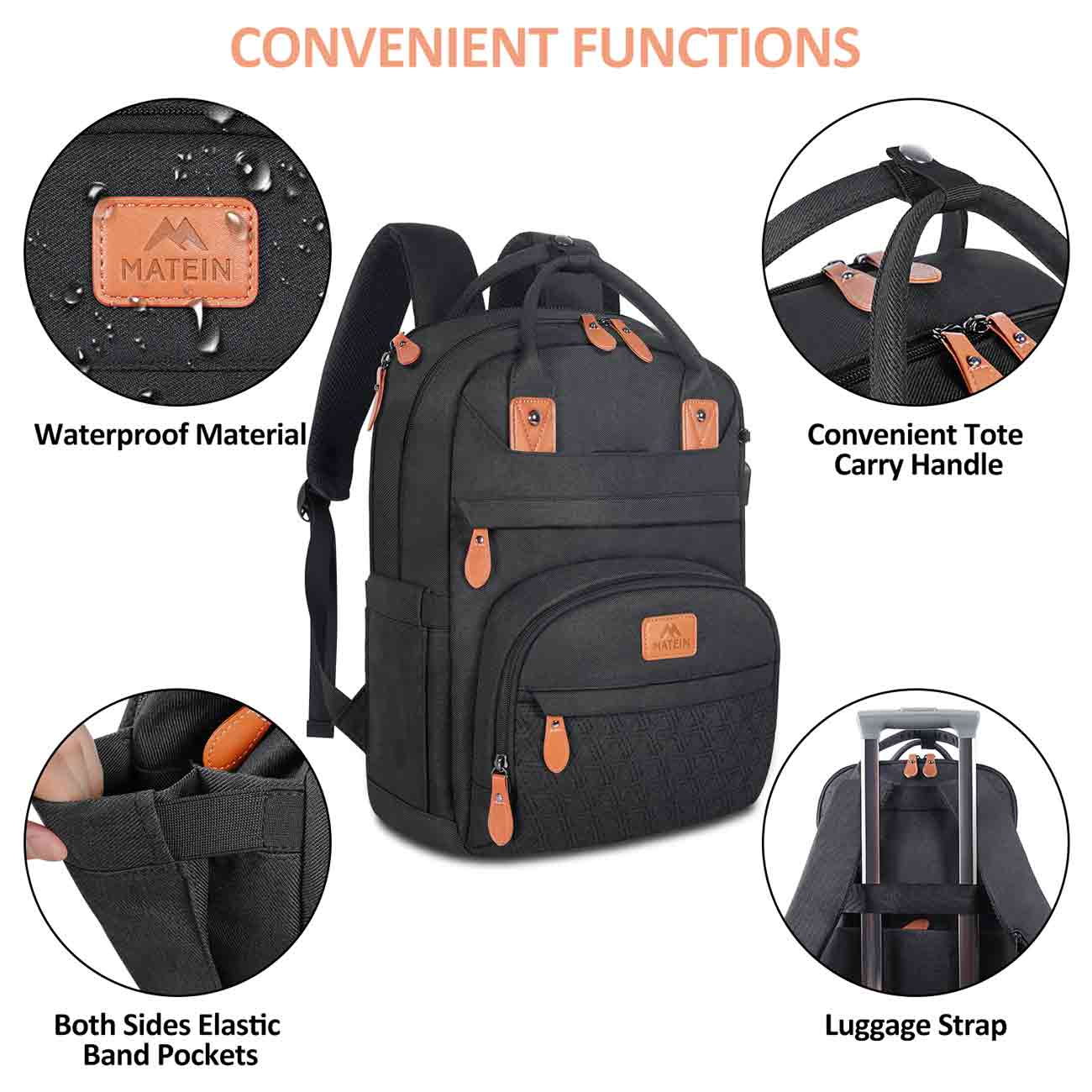 Matein Laptop Backpack for Women