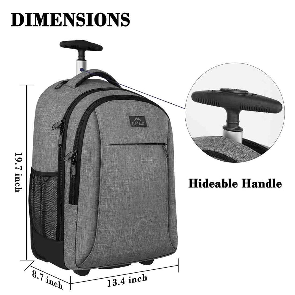 Matein Lightweight Backpack with Wheels