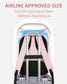 Matein Pink Backpack for Airplane Travel