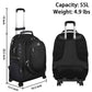 Matein Roller Bookbag-Wheeled Backpack