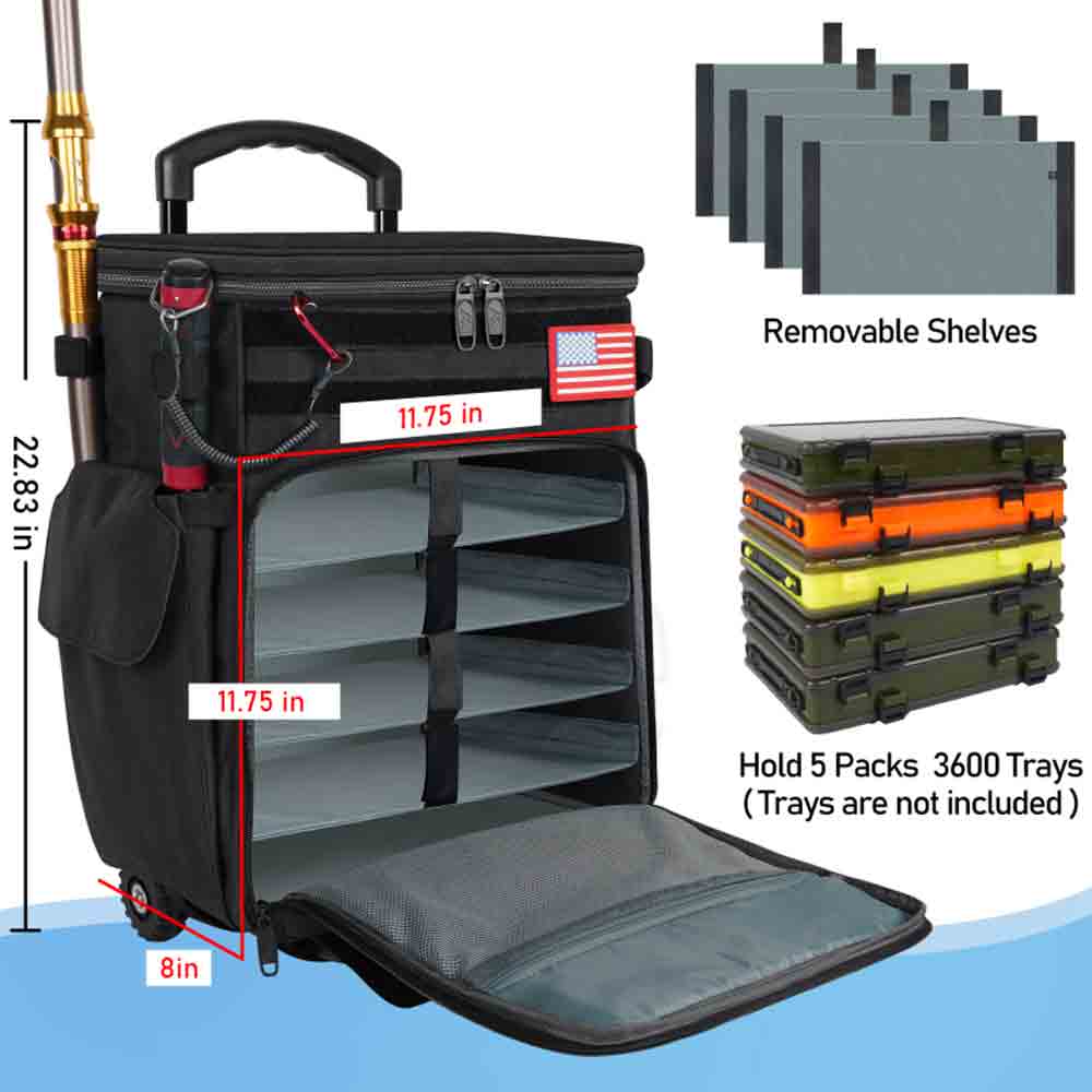 Rolling Tackle Box Backpack Rolling Tackle Box Backpack