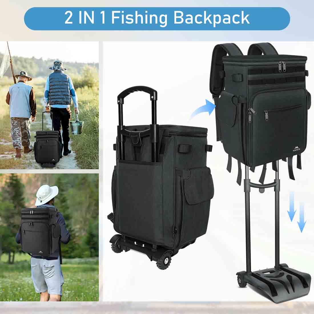 Rolling Tackle Box Backpack Rolling Tackle Box Backpack