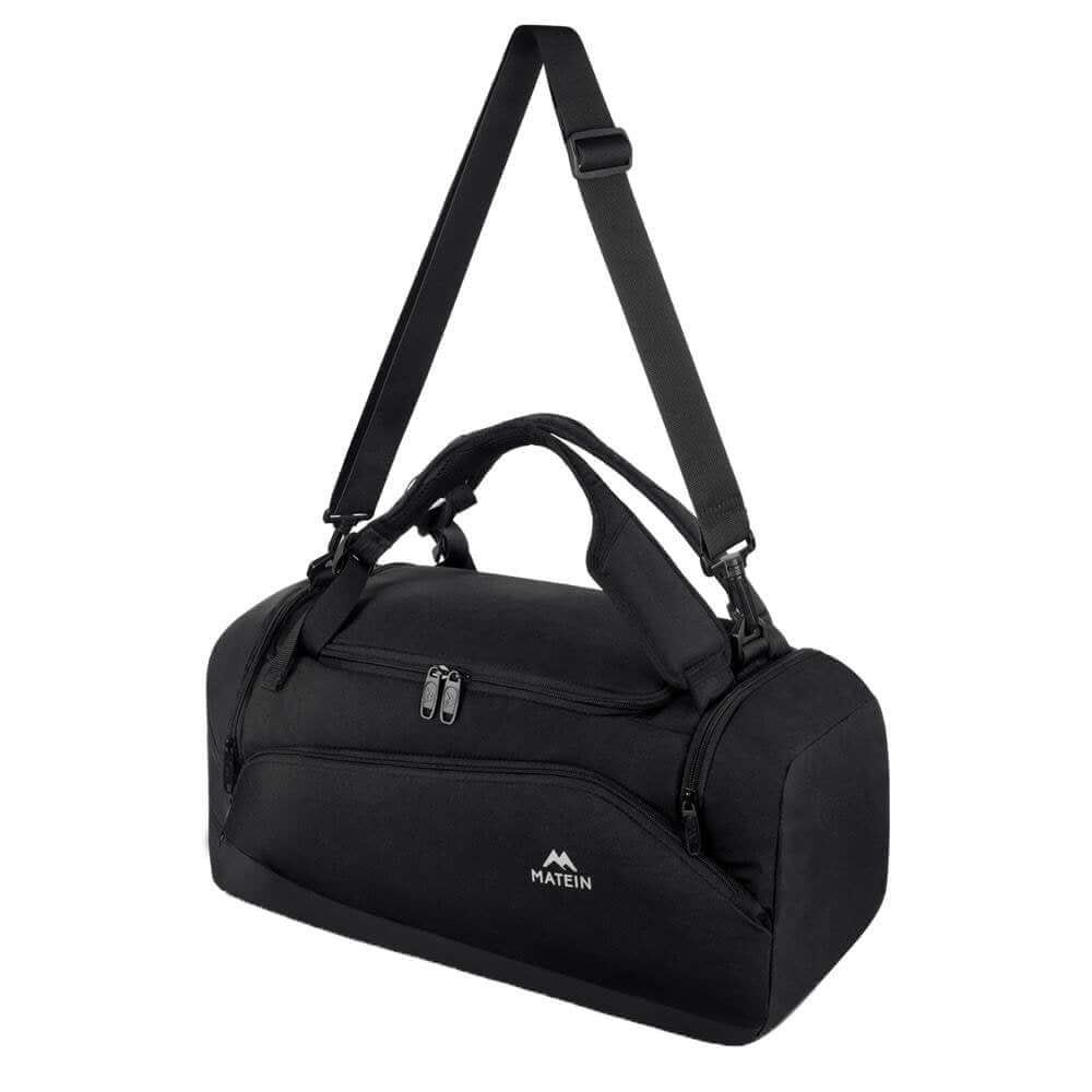 Black Mens Duffle Bag Travel Bag Mens Gym Bag Duffel Bag Mens 