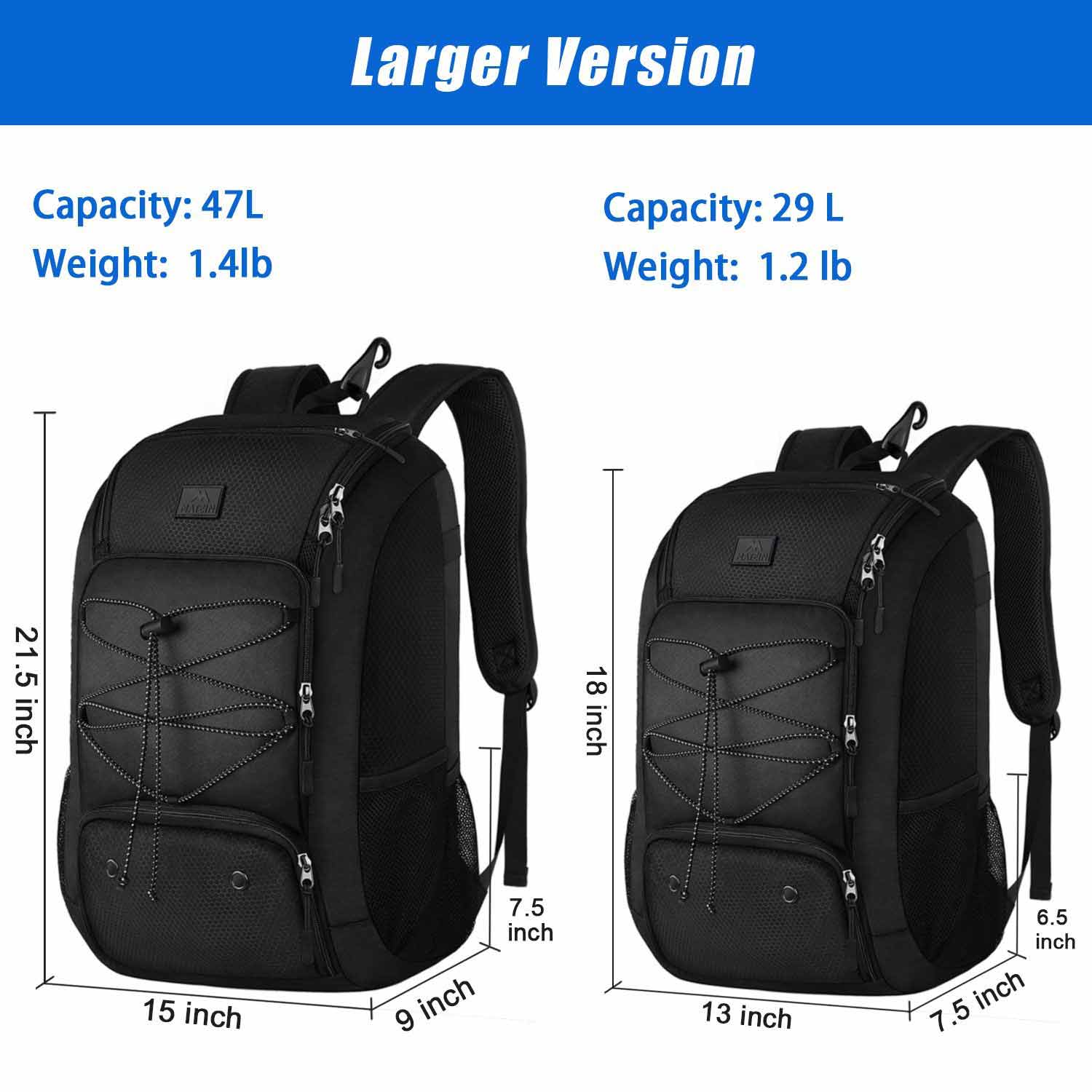 bat traveler's backpack MATEIN Baseball Bat Backpack 29L/47L