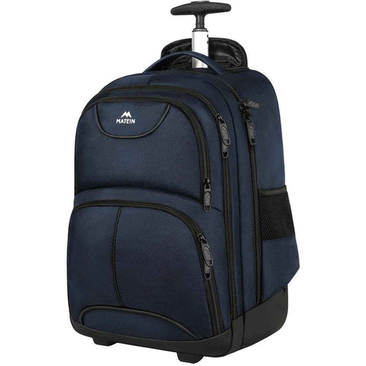 Matein Wheeled Rolling Backpack - travel laptop backpack