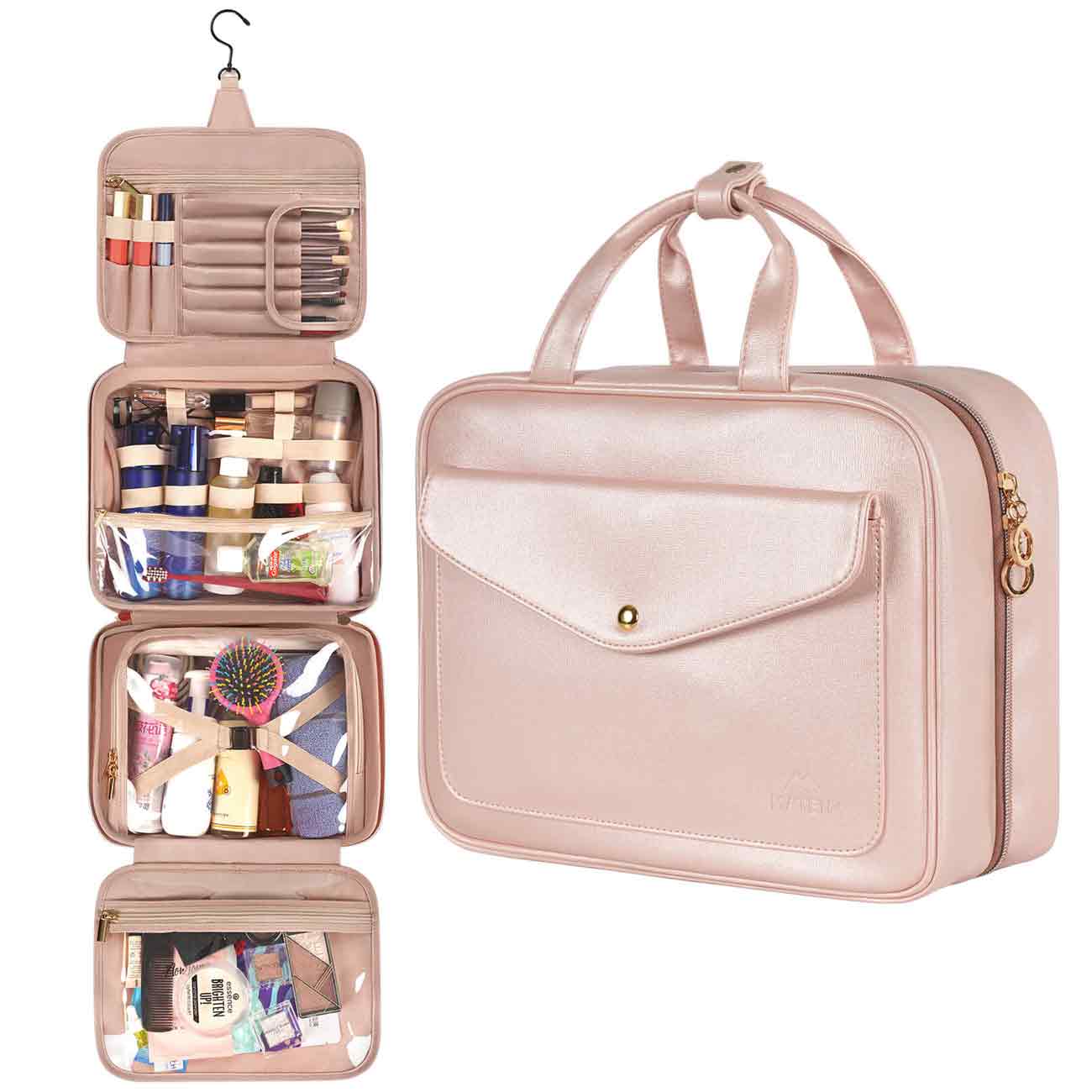MIRASON Makeup Bag Set of 3 Cute Cosmetic Travel Bag Organizer Pouch S –  mirasonshop